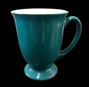 TAZZA MUG IN CERAMICA TE' LATTE COLAZIONE COLORE VERDE BORDO ORO CM 11 - Imagen 1 de 1