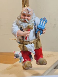 SANTA'S LITTLE HELPER Ashton Drake Santa  Heirloom Christmas Ornament - Picture 1 of 5