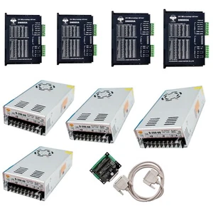 【US SHIP】4axis Stepper motor drive DM860A,7.8A, 24-80VDC+Power Supply 350W-60V - Picture 1 of 9
