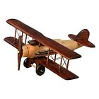 Retro Aircraft Handicraf Wooden Airplane Model,Vintage Biplane Model8739