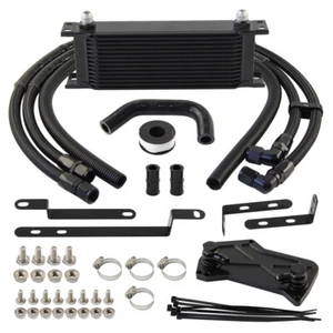 14 Row AN8 Oil Cooler Kit For VW Audi VAG Golf GTI /R MK7 DQ381 DQ380 DQ500 7DSG - Picture 1 of 11