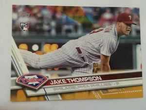 2017 Topps Jumbo 5x7 Jake Thompson Phillies RC 344 #’d 01/10 Gold - Picture 1 of 1