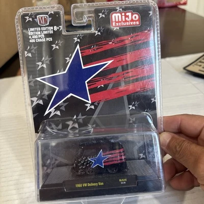 M2 Machines 1:64 MiJo Exclusives 1960 Volkswagen Delivery Stars and Stripes MIJO - Image 1 of 4