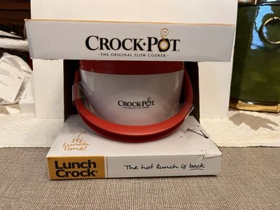 Brand New Red Crock Pot Lunch Crock Portable Food Desktop Warmer New In Box - Image 1 of 4