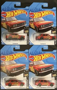 5x 2019 Hot Wheels '71 Datsun 510 Bluebird Red Momo HW Nightburnerz Lot - Picture 1 of 1