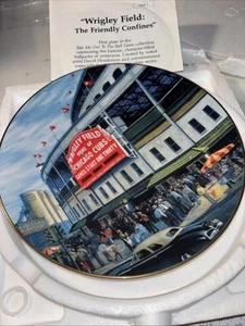 WRIGLEY FIELD: THE FRIENDLY CONFINES, Take Me Out To The Ball Game Plate Delphi - Picture 1 of 9
