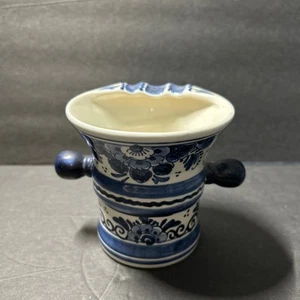 Ceramic Hand painted Pestle Ashtray Hand Painted Made In Holland Delft - Picture 1 of 6