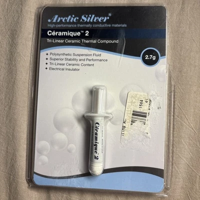 New Arctic Silver Ceramique 2, Tri Linear Ceramic Thermal Compound, CMQ2-2.7G - Image 1 of 4