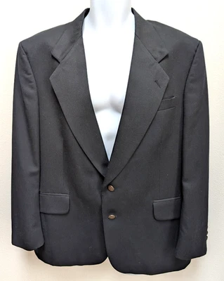 Blazer Oscar De La Renta 100% Lana Dorado Botón 42S Azul Marino Oficina Para Hombre Foto 1 de 4