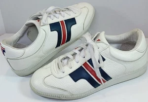 Tisza Compakt Tri Color Leder Sneaker EU 41 Ungarn Weiß Blau Rot Größe 7,5 - Bild 1 von 8