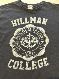 Vintage HILLMAN COLLEGE Acting Mens XL Black HBCU University Retro TV 90's - Picture 1 of 6