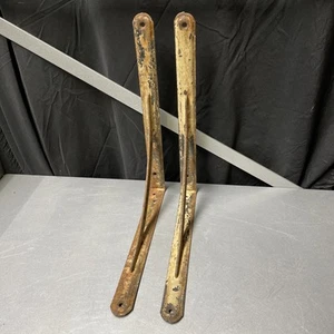 Vintage Shelf Brackets ~ 10x12x1.5 inches ~ 2 Total - Picture 1 of 5