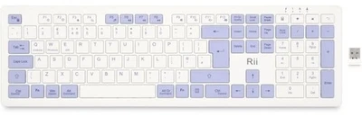 Rii Wireless Keyboard Rechargeable, Multi-Device Keyboard Low Profile for Window - Image 1 of 4