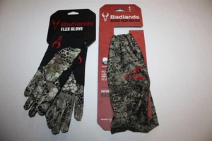 New NWT Badlands Small Womens Hunting Gloves & Neck Gator Lot Approach & GT Camo - Picture 1 of 9