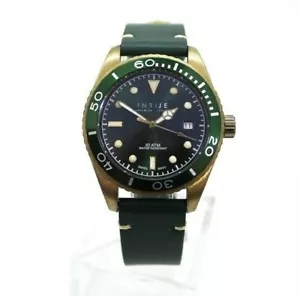 Orologio al Quarzo Infije in Bronzo Marino Verde con Data - Foto 1 di 2