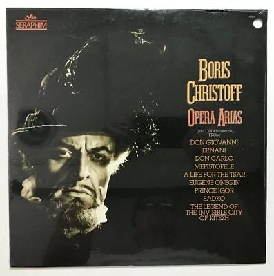 BORIS CHRISTOFF: Opera Arias (Vinyl LP Record Sealed) - Image 1 of 3