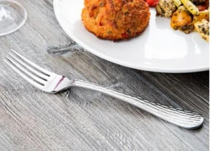 World Tableware Libbey Aspire 18/0 SS Medium Weight 8.25" European Fork - Dozen - Picture 1 of 4