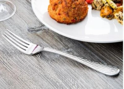 World Tableware Libbey Aspire 18/0 SS Medium Weight 8.25" European Fork - Dozen - Image 1 of 4