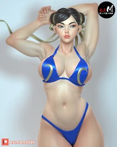 Kit impreso en 3D Chun-Li (bikini) sin pintar/sin montar - Imagen 1 de 11