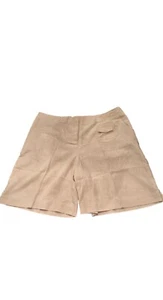 J. Jill Women’s Size 14 Cream/Off White Flat Front Shorts – NWT 5 Pockets Zipper - Picture 1 of 15