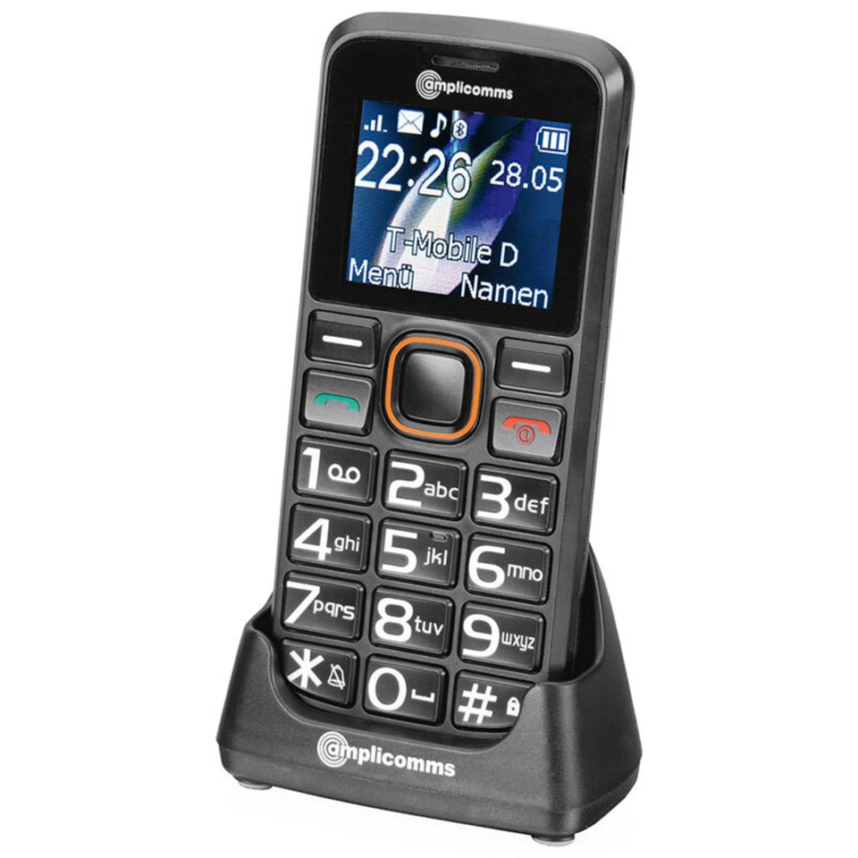 AMPLICOMMS PowerTel M6300 Quadband Notruftaste bel. Farbdisplay mit extra grosse - Bild 1 von 1