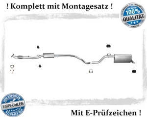 Auspuffanlage für Opel Corsa D 1.0 Auspuff Endtopf Mitteltopf Montagesatz - Bild 1 von 4