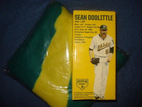 Oakland A's Sean Doolittle Fleece Blanket & Metallica Gnome SGA Athletics Cover