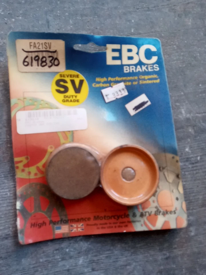 Pastillas de freno EBC FA21SV FA 21SV Yamaha Tri Moto 200 Moto 4 YFM200 YTM200 NE12 Foto 1 de 1