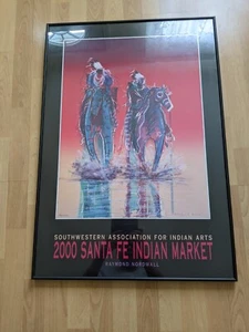 Signed Raymond Nordwall Santa Fe Indian Market Art Print 2000 - Picture 1 of 4