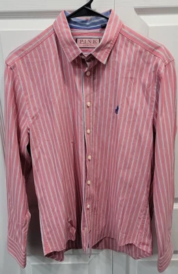 Pink By Thomas Pink Casual Shirt Men's Sz S Button Down Striped Shirt - Image 1 of 4