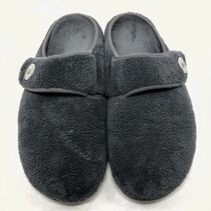 Vionic Sadie Orthaheel Womens Sz 12 /44 Gray Mule Slipper Plush Slip-On Sandals - Picture 1 of 12