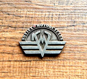 SOVIET MOTORCYCLES VEST PIN LAPEL HAT BADGE 1-3/8" x 1" URAL VOSKHOD IZH PLANETA - Foto 1 di 1