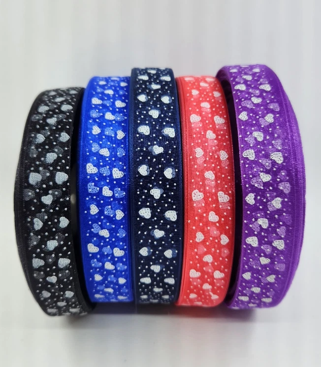 20mm ORGANZA  with Printing image "love Heart" Ribbon Gift Wrapping - image 1 of 1