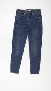 Topshop Womens Blue Cotton Skinny Jeans Size W26 L23 in Regular Button - Picture 1 of 10