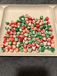 vintage u.v. vaseline glass resin clay marbles super bright glow 40 for 20$ - Picture 1 of 4
