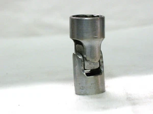 Bonney 9/16" 12 Point Chrome Universal Swivel Socket 3/8" Drive TU18 USA - Picture 1 of 4
