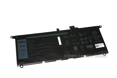 H754V DXGH8 GENUINE DELL BATTERY 7.6V 52WH XPS 13 9370 P82G (A)(DE11) - Image 1 of 2