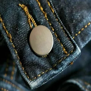 Jeansknöpfe rostfrei nähfrei 14mm, 17mm, 20mm, Jeansknopf mit festem Sockel - Bild 1 von 9