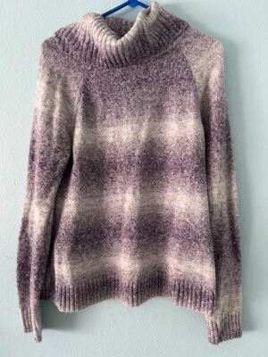 Columbia Purples 高领毛衣 L 码 - 舒适户外休闲女式大号 — 第 1/4 张图片