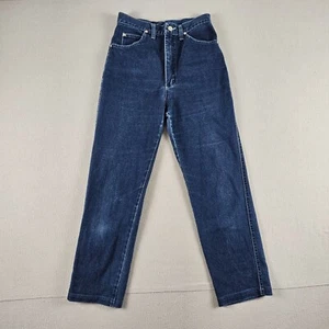 Lee Jeans Womens Size 25 Tagless Blue Zip Denim High Rise Mom #636 - Picture 1 of 13