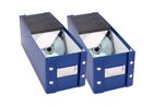 Snap-N-Store CD Storage Box - Pack of 2 Durable 5.1 x 5.1 x 13.2 Inch Disc Ho...