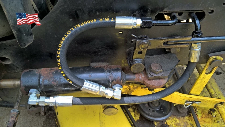 AUXILIARY HYDRAULICS NEW AuxHyd HIGH FLOW Hoses For John Deere 318 322 332 Power Steering