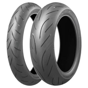 TYRE PAIR BRIDGESTONE 130/70-16 (61W) + 180/55-17 (73W) BATTLAX S21 - Picture 1 of 6