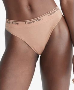 Calvin Klein Women Modern Seamless Naturals Thong Brown Size XS - Picture 1 of 1