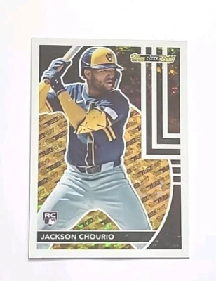 2024 Topps Update Black Gold #BG-25 Jackson Chourio RC (BREWERS) !! - Image 1 of 3