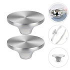 2 Pcs Stainless Steel Pot for Lid Handles Universal Stove
