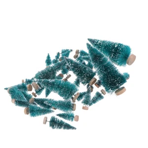 48 PC Mini Christmas Tree Ornaments Artificial Craft Christmans Model - Picture 1 of 10