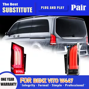 LED Tail Lights Brake Lamp For Mercedes-Benz Metris VITO W447 2016 2015-2022 - Picture 1 of 22