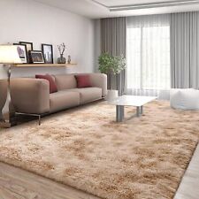 1pc Furry Floor Mat, Modern Bedroom Area Rug Non-Slip Large Fluffy Shaggy Indoor