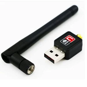 802.11n/g/b Mini Wiht PC Card Dongle Wireless Wifi Antenna Adapter USB - Photo 1/4